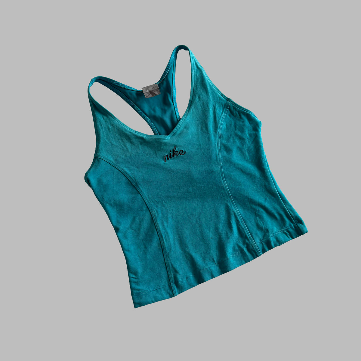 Y2K Nike Spell Out Racer Back Activewear Tank - M