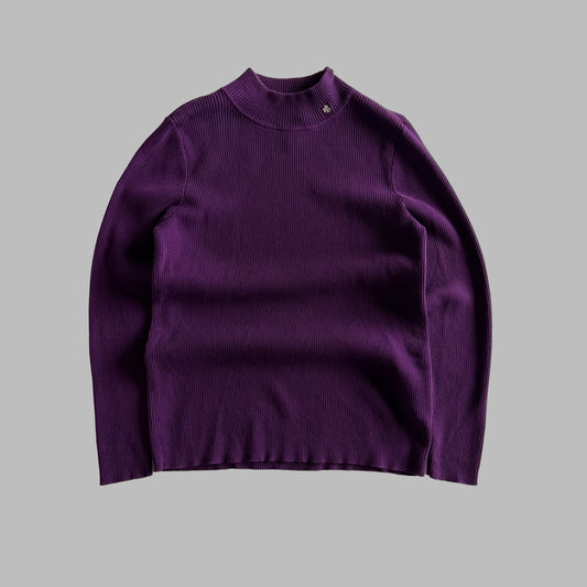 Y2K Polo Ralph Lauren Ribbed Knit - L
