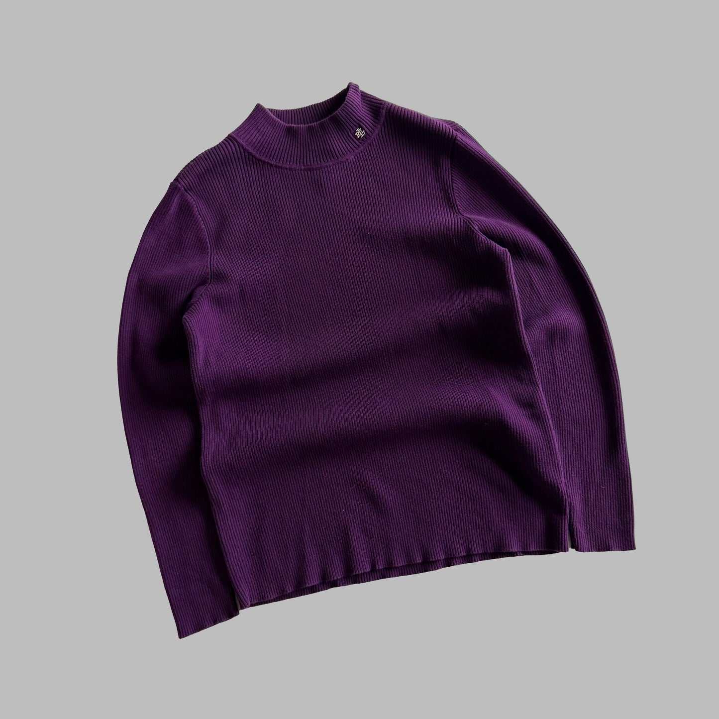Y2K Polo Ralph Lauren Ribbed Knit - L