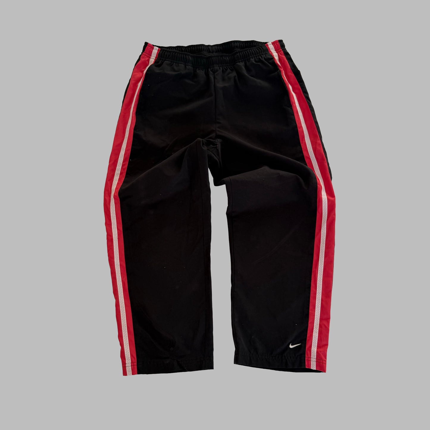 Y2K Nike Wide Leg Striped Track Pants - M