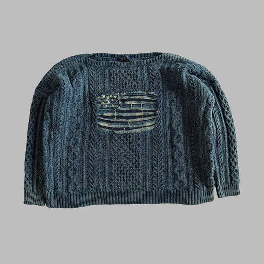 Polo Ralph Lauren Cable Knit Flag Knit - XL