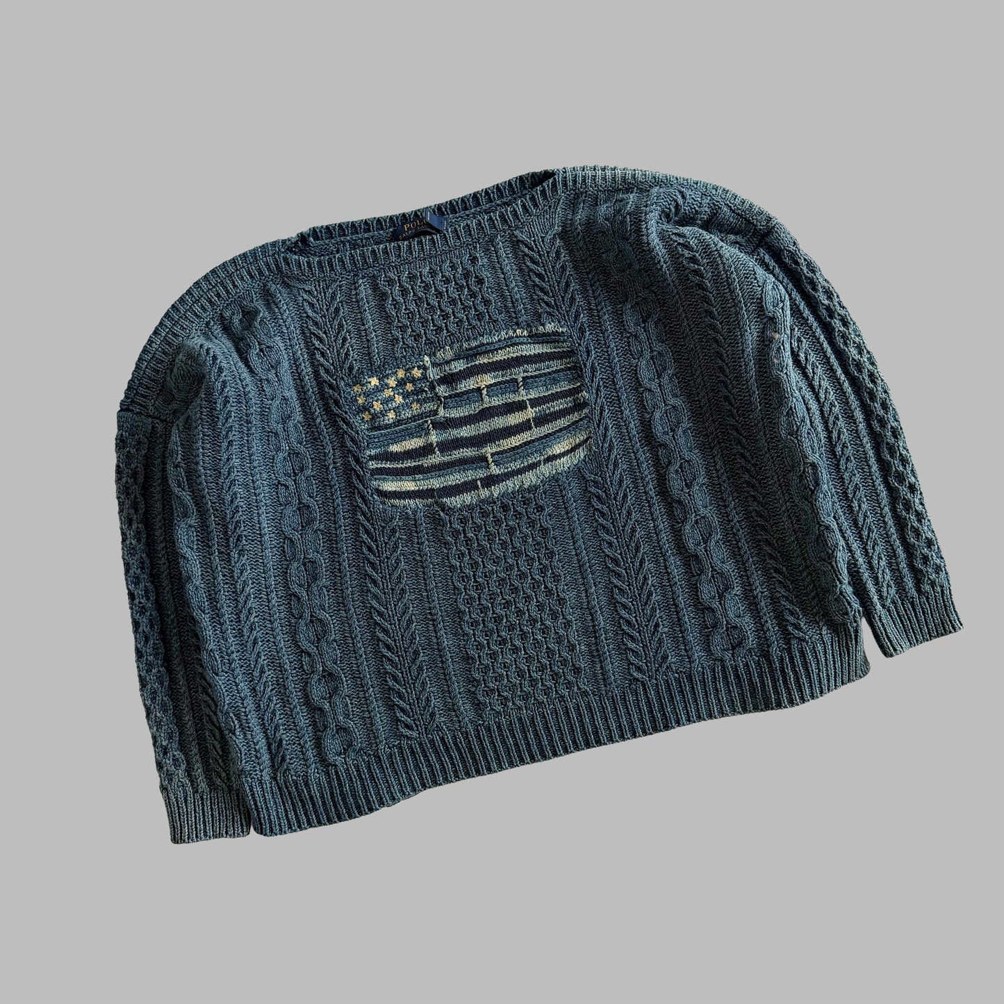 Polo Ralph Lauren Cable Knit Flag Knit - XL