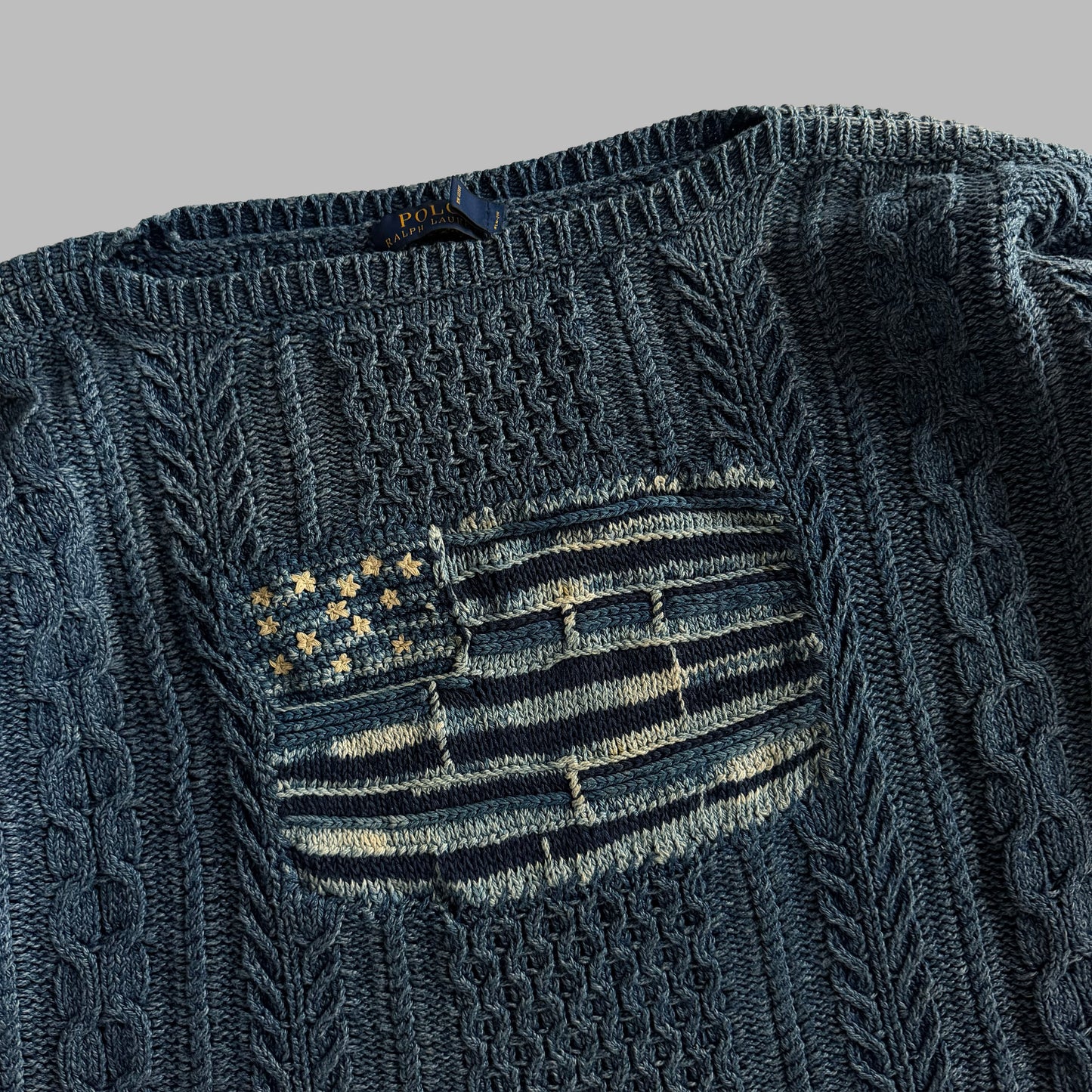 Polo Ralph Lauren Cable Knit Flag Knit - XL