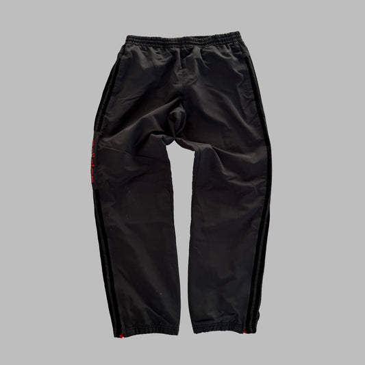 Y2K Adidas Three Stripe Baggy Track Pants - M
