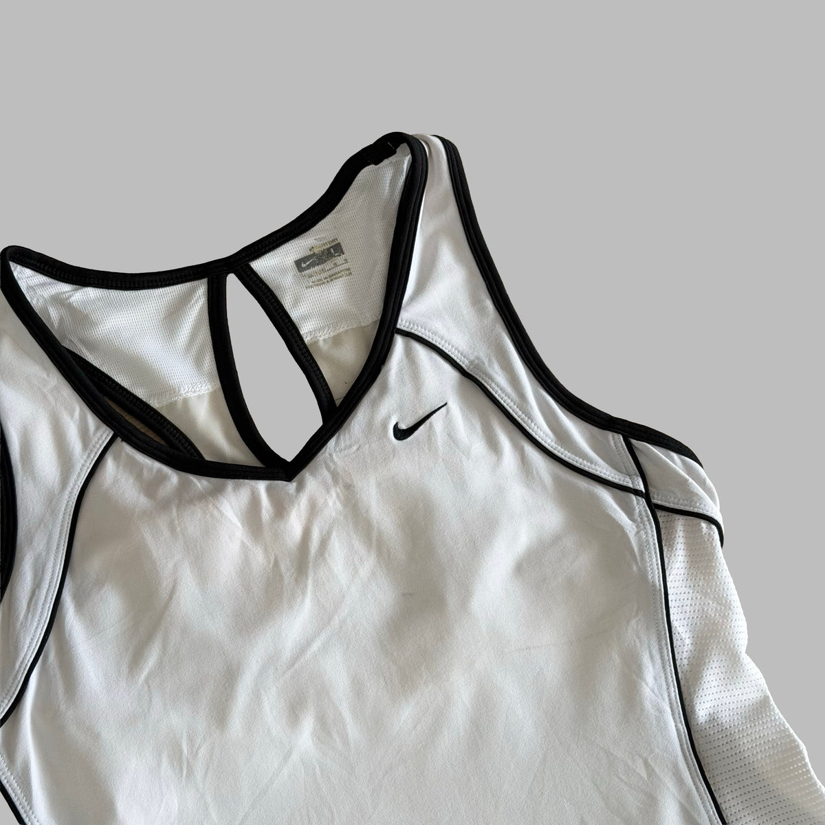 Y2K Nike Panelled Activewear Top - M/L