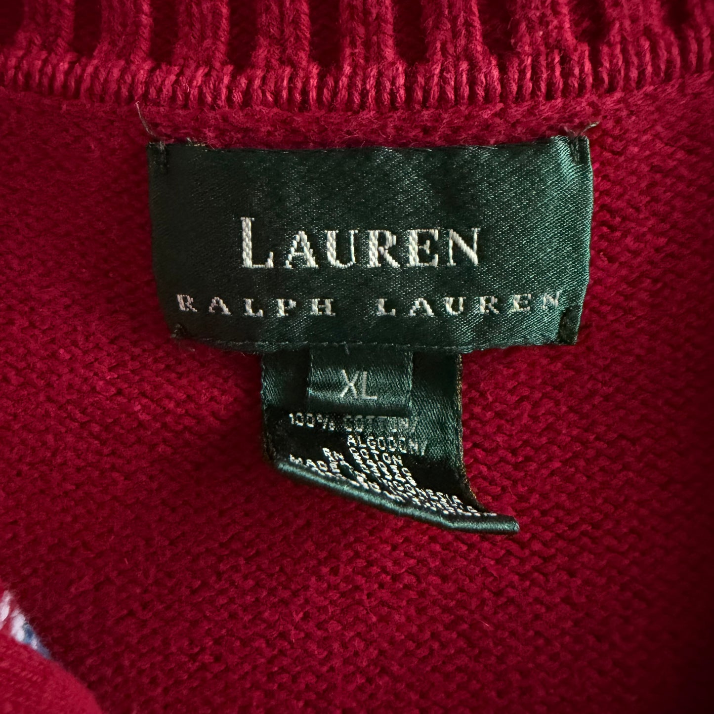 Y2K Polo Ralph Lauren Quarter Zip - XL