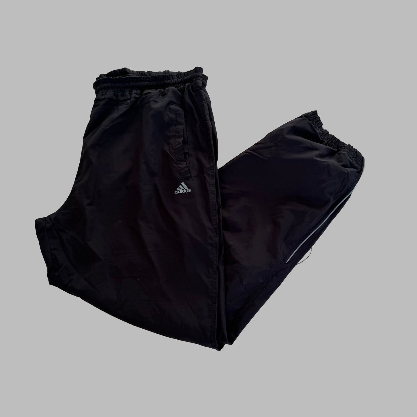 Y2K Adidas Minimal Baggy Track Pants - XL
