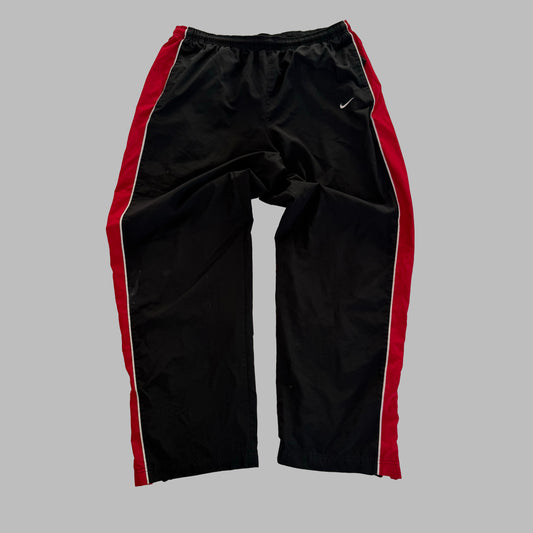 Y2K Nike Wide Leg Striped Track Pants - XL