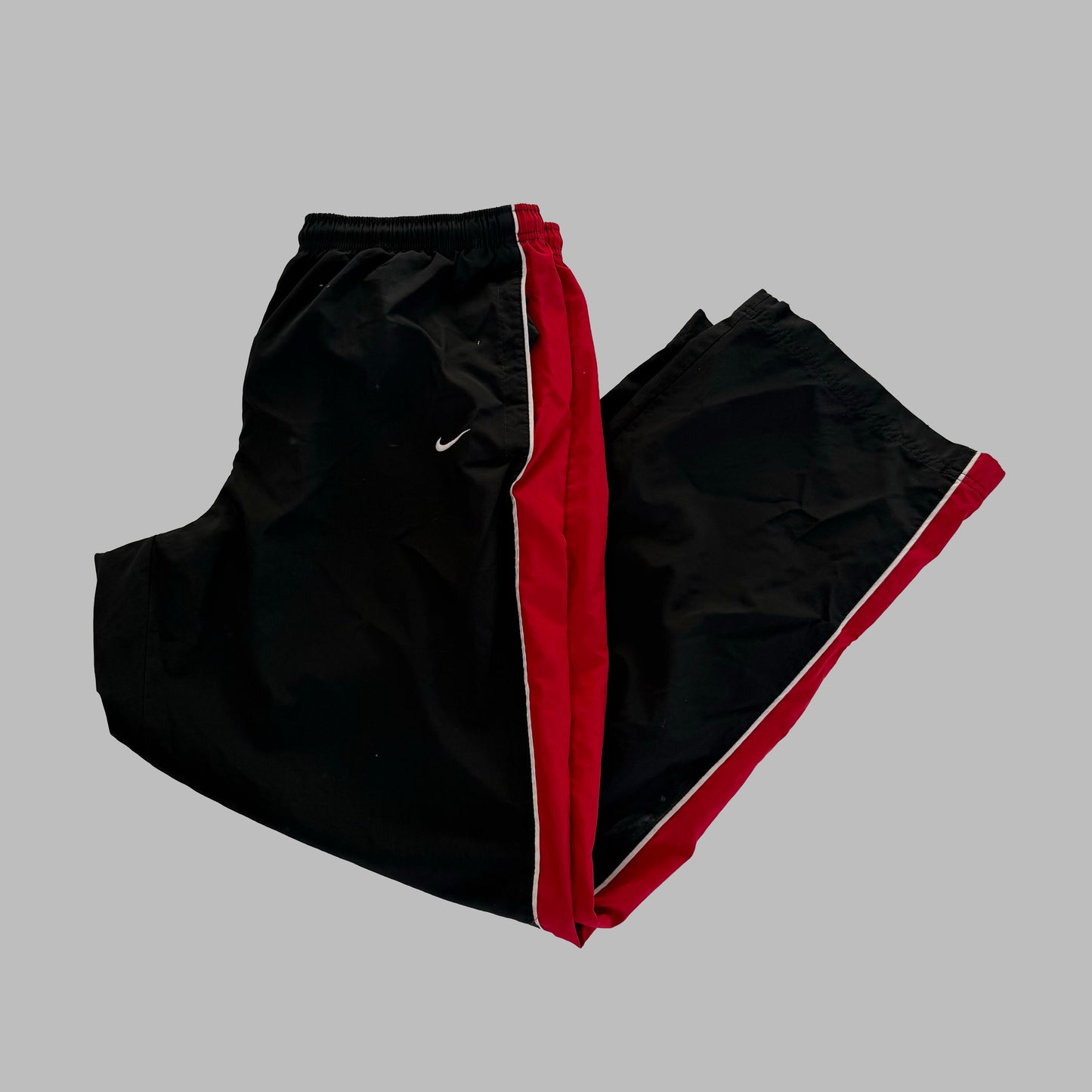 Y2K Nike Wide Leg Striped Track Pants - XL