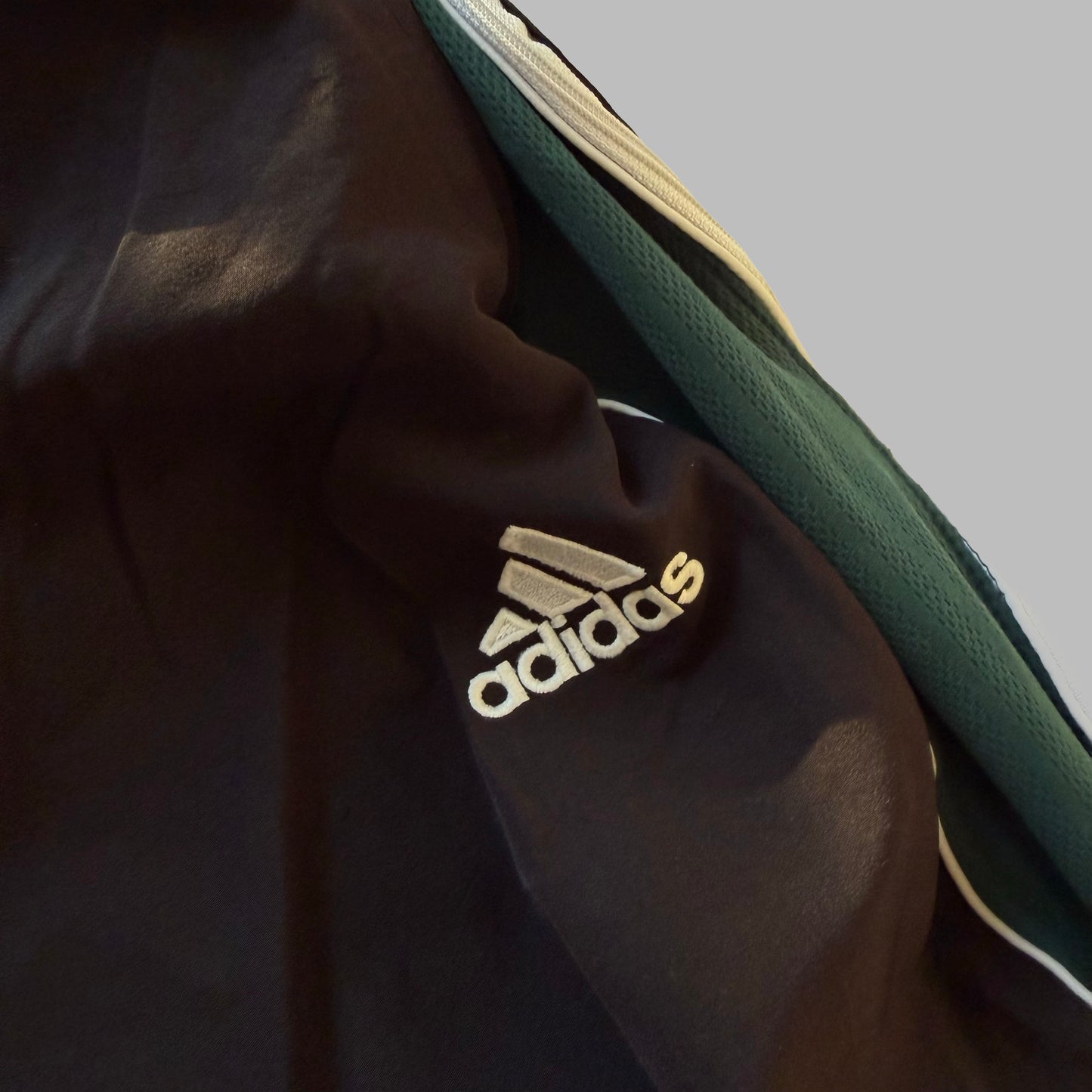 90s Adidas Striped Zip Leg Track Pants - M
