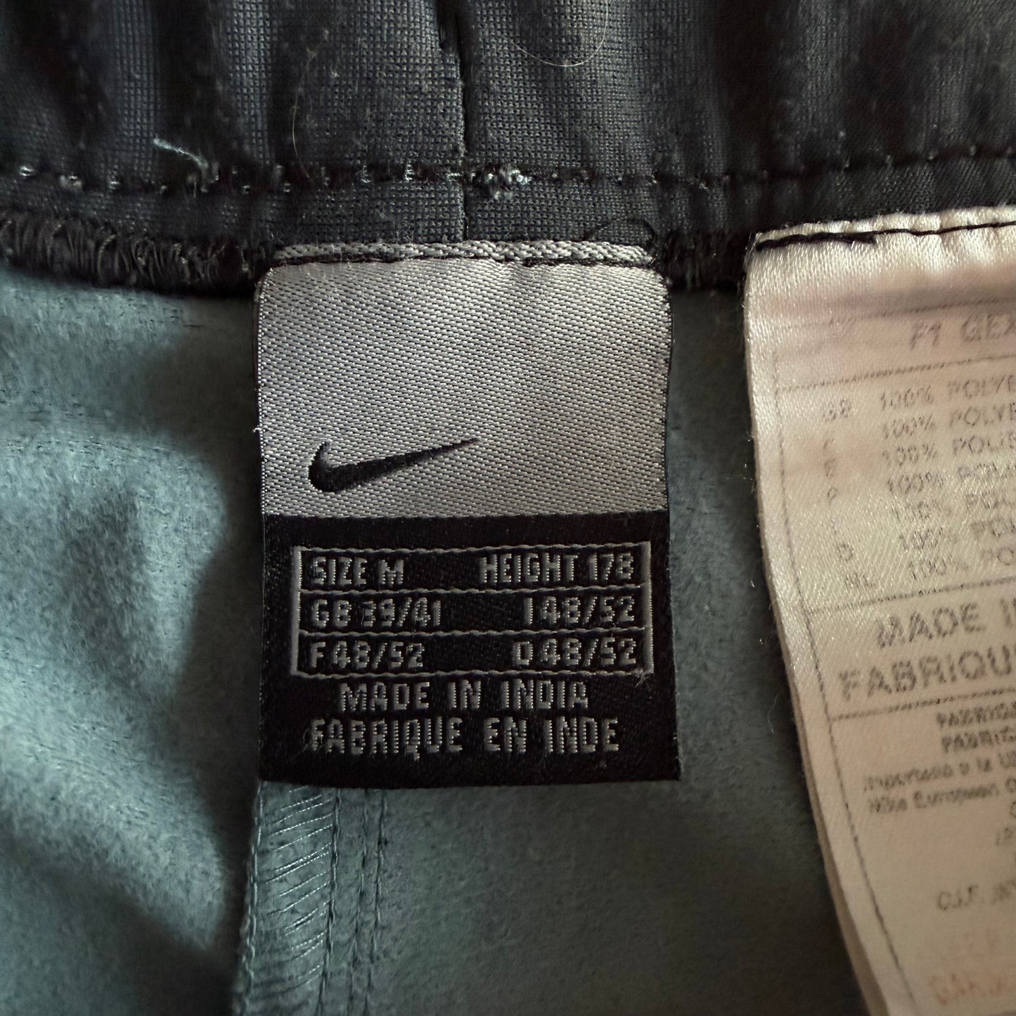 Y2K Nike Baggy Striped Track Pants - M