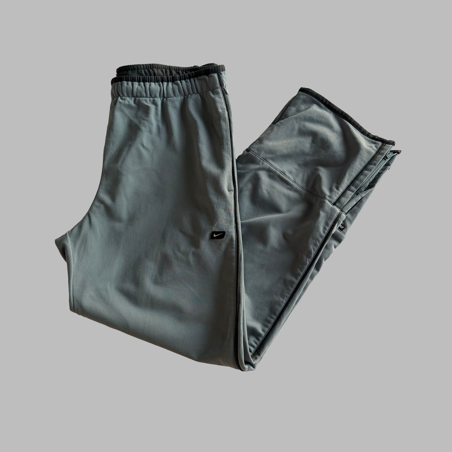 Y2K Nike Baggy Striped Track Pants - M