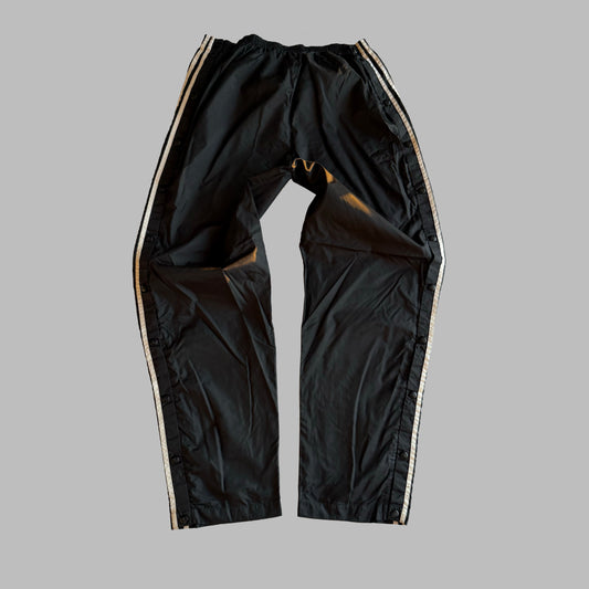 Y2K Adidas Three Stripe Popper Track Pants - XL