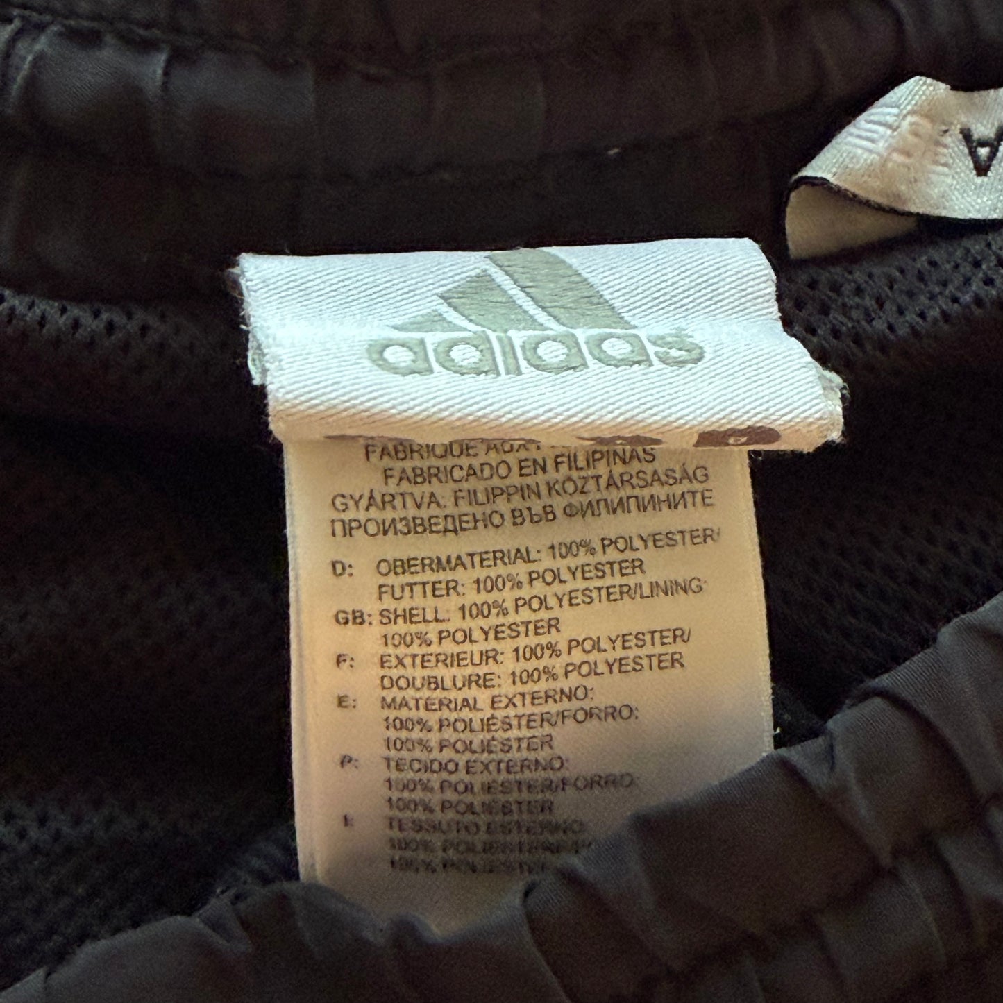 Y2K Adidas Three Stripe Baggy Track Pants - L