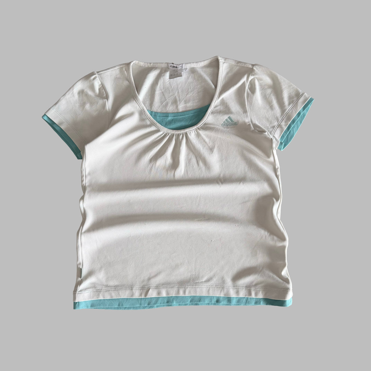 Y2K Adidas Two Tone Activewear Top - L
