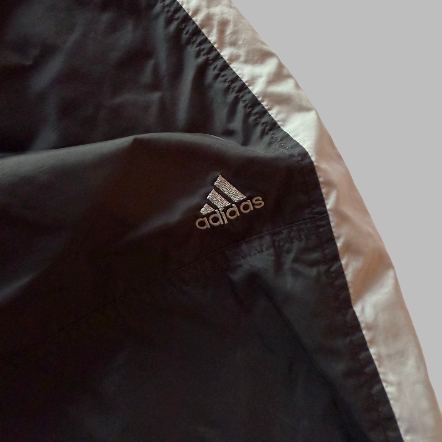 Y2K Adidas Striped Wide Leg Track Pants - XL