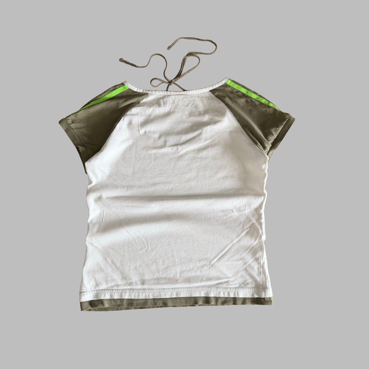 Y2K Adidas Raglan Halter Top - M