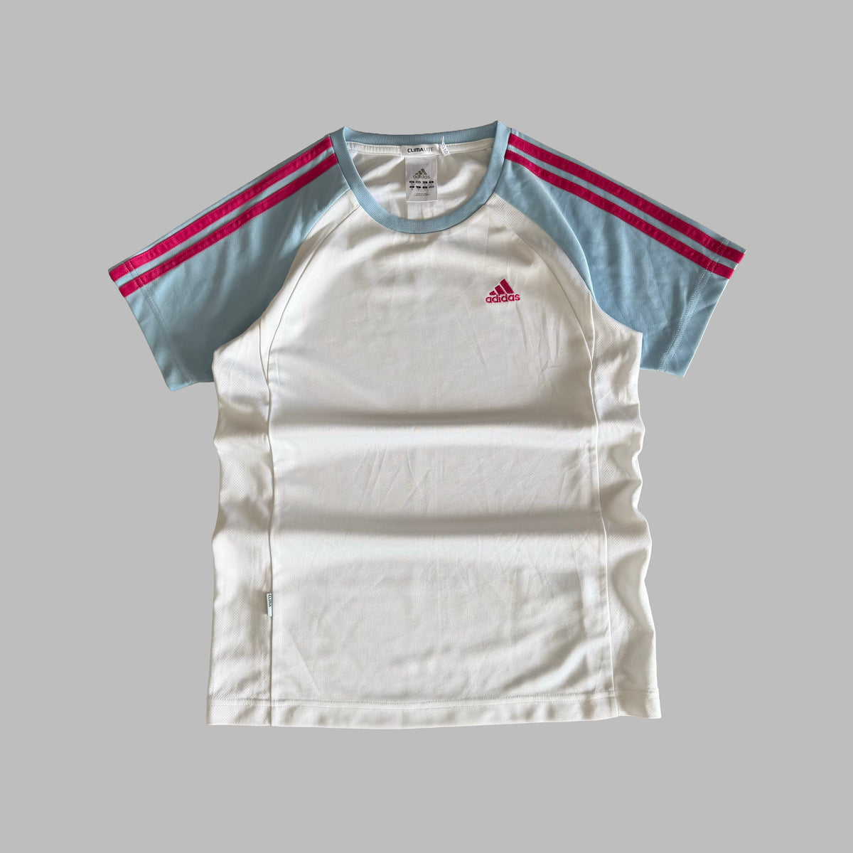 Y2K Adidas Raglan Activewear Top - L