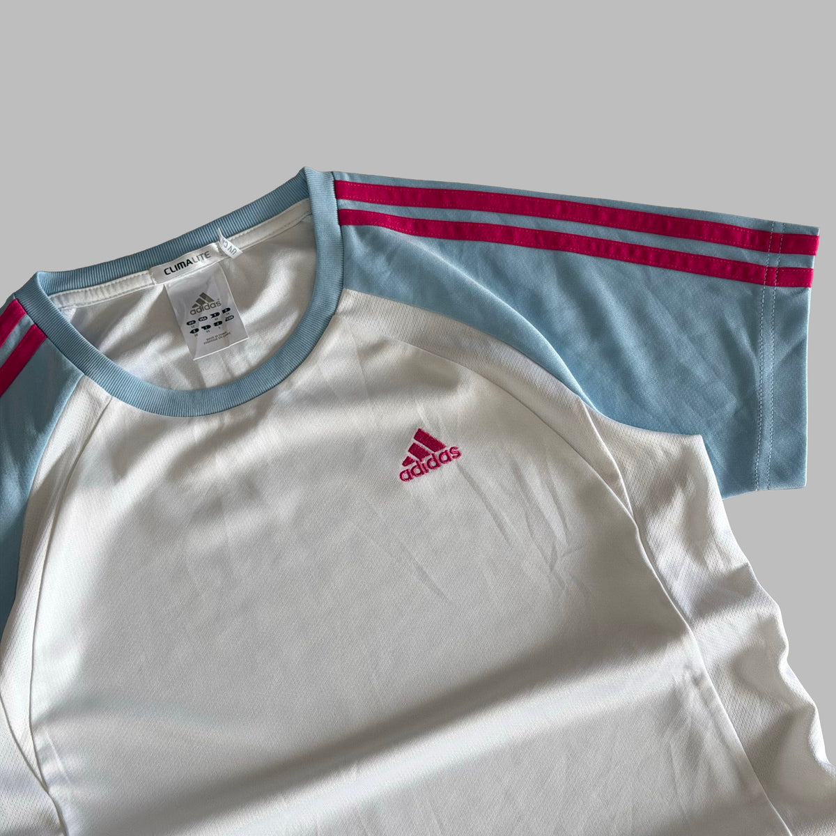 Y2K Adidas Raglan Activewear Top - L