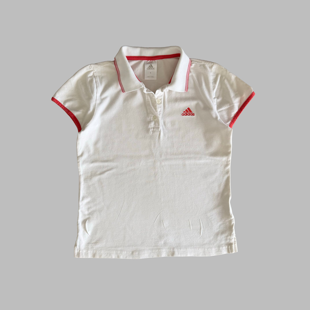 Y2K Adidas Polo Baby Tee - S