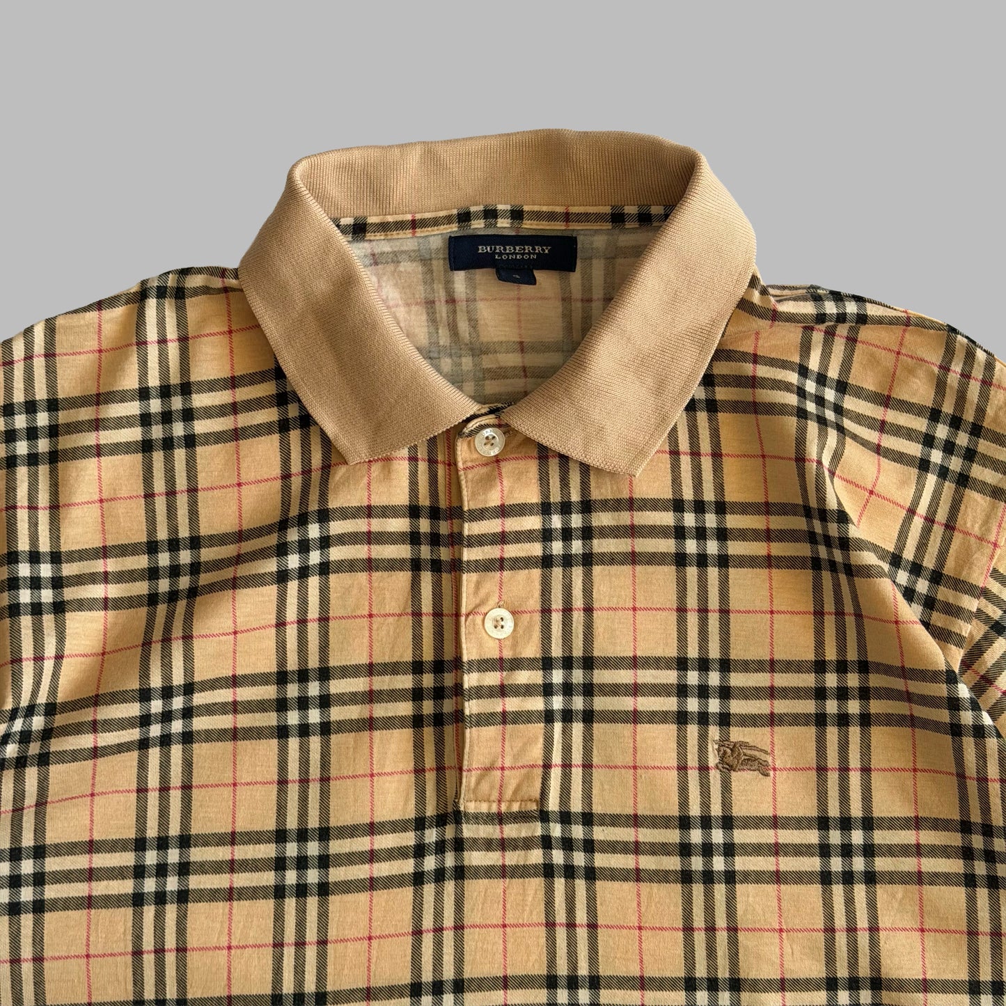 00s Burberry Polo Shirt - Large