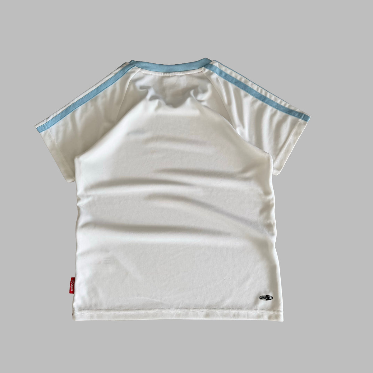 Y2K Adidas Three Stripe Lightweight Baby Tee - M