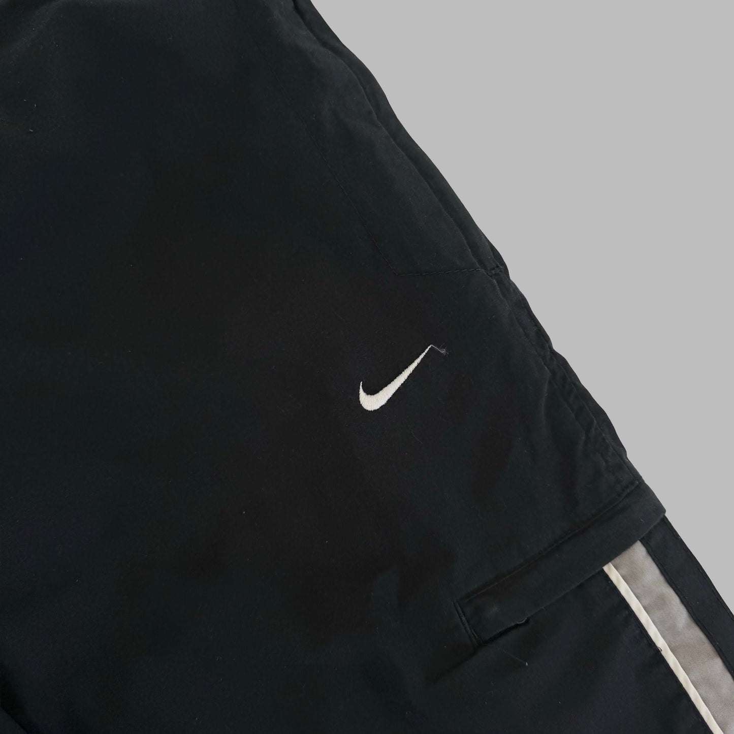 Y2K Nike Wide Leg Striped Track Pants - L