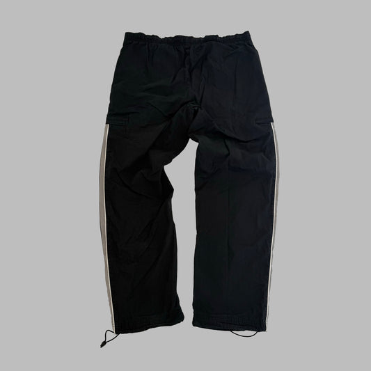 Y2K Nike Wide Leg Striped Track Pants - L