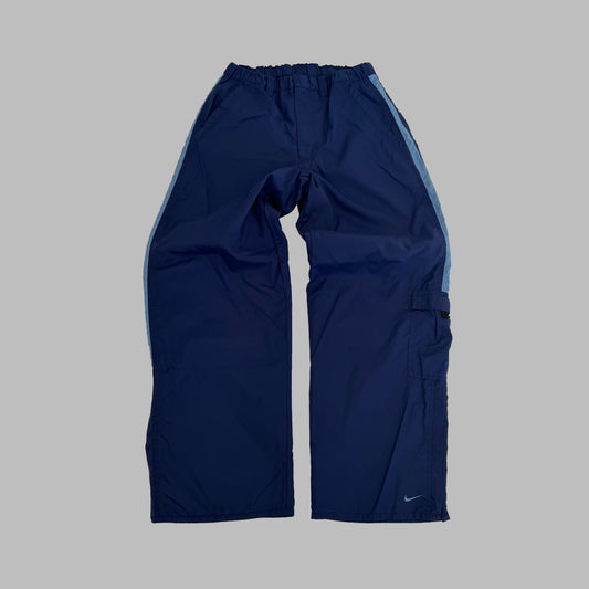 90s Nike Wide Leg Striped Pants - M