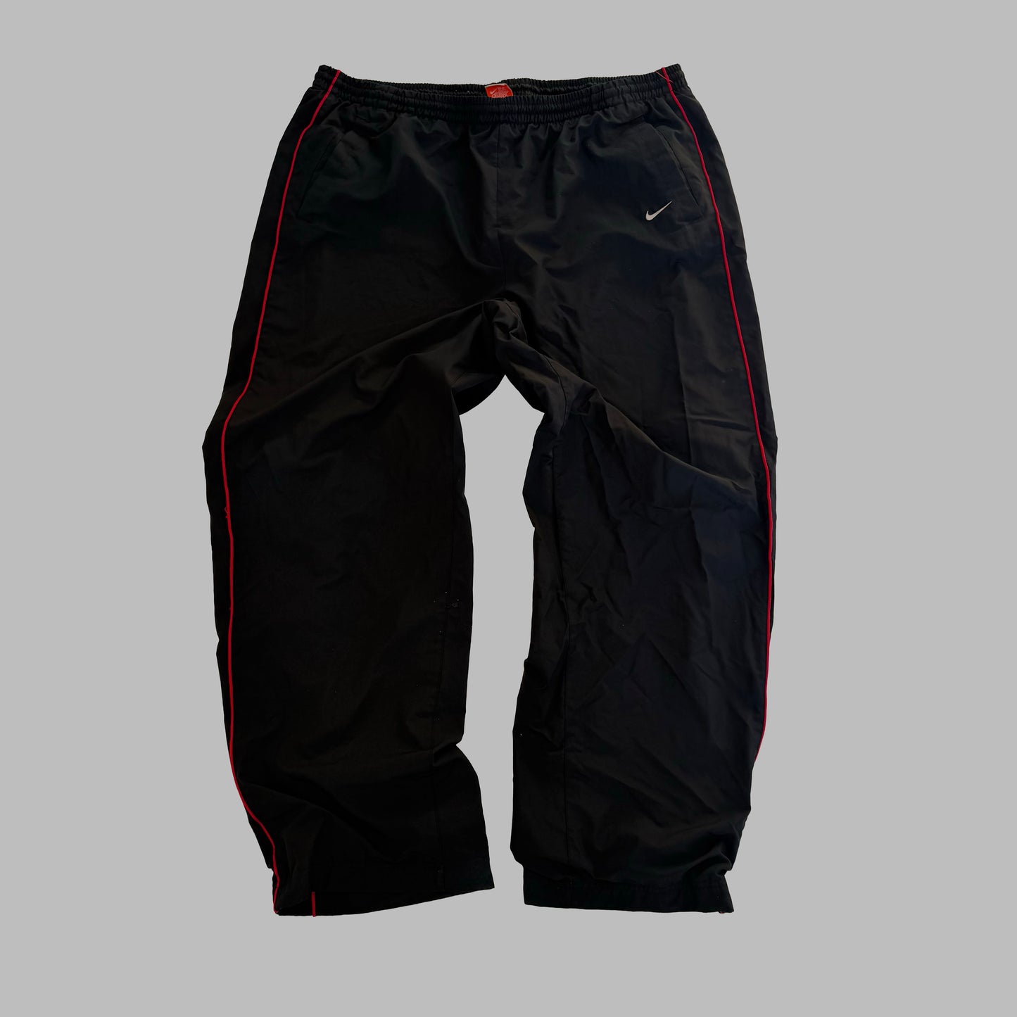 Y2K Nike Wide Leg Striped Track Pants - XXL