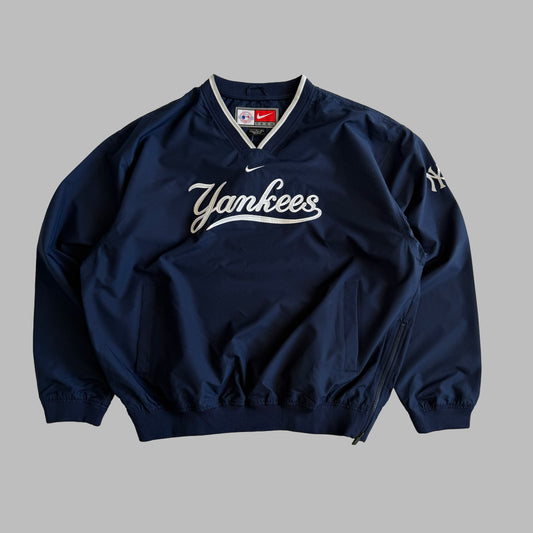 00s Deadstock Nike Yankees Track Sweatshirt - Large