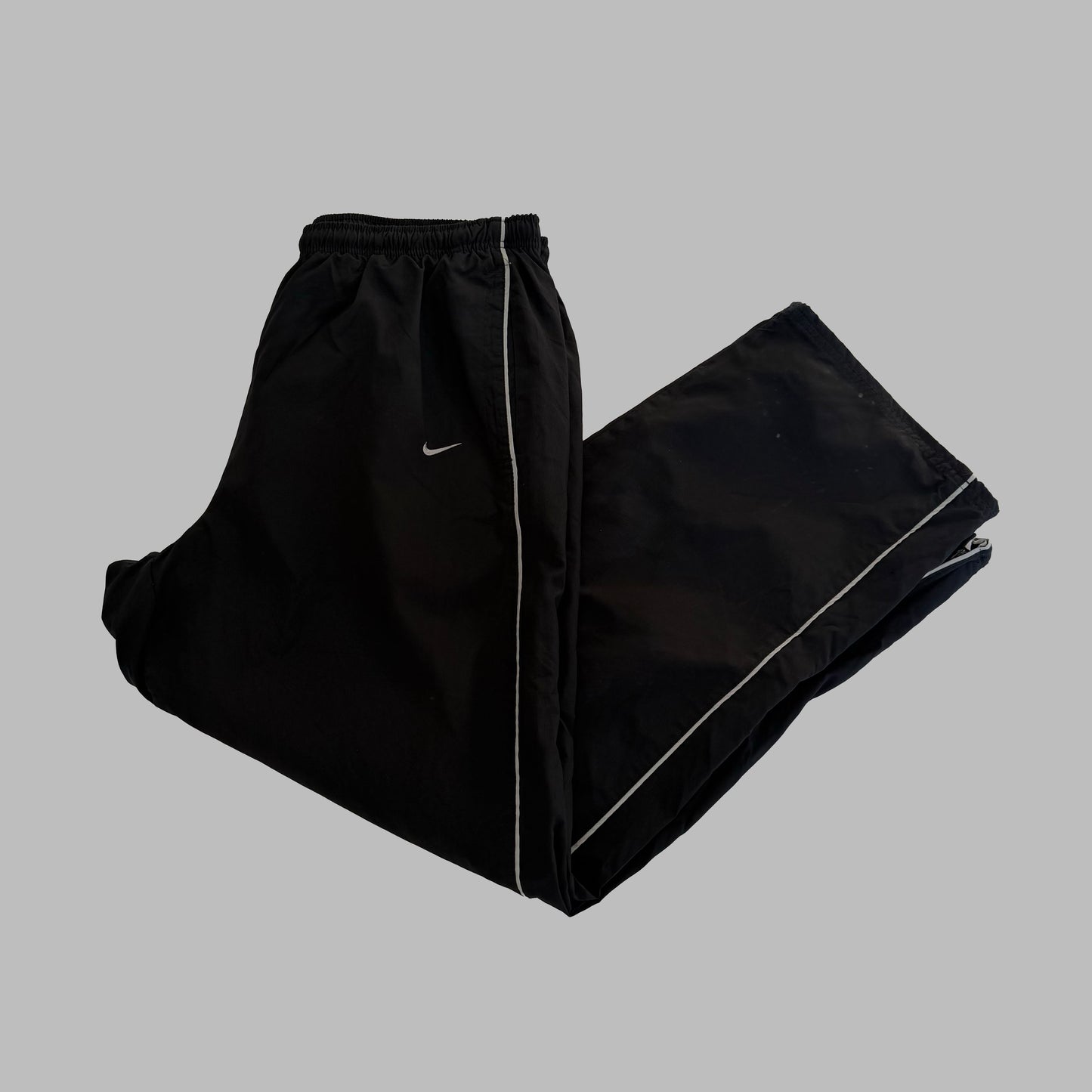 Y2K Nike Wide Leg Striped Track Pants - XL