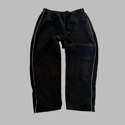 Y2K Nike Wide Leg Striped Track Pants - XL