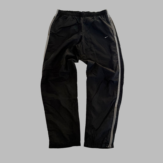 Y2K Nike Wide Leg Striped Track Pants - M