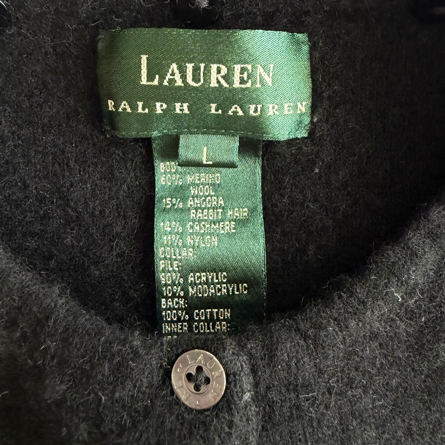 Y2K Polo Ralph Lauren Cardigan - L