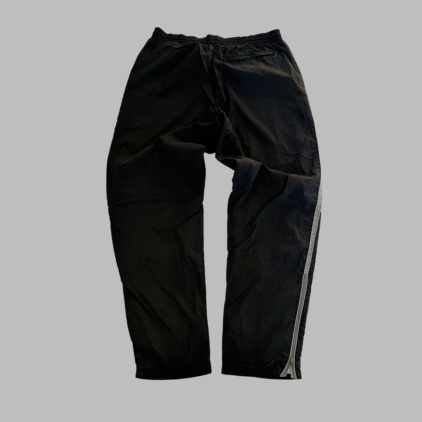 Y2K Nike Wide Leg Striped Track Pants - M