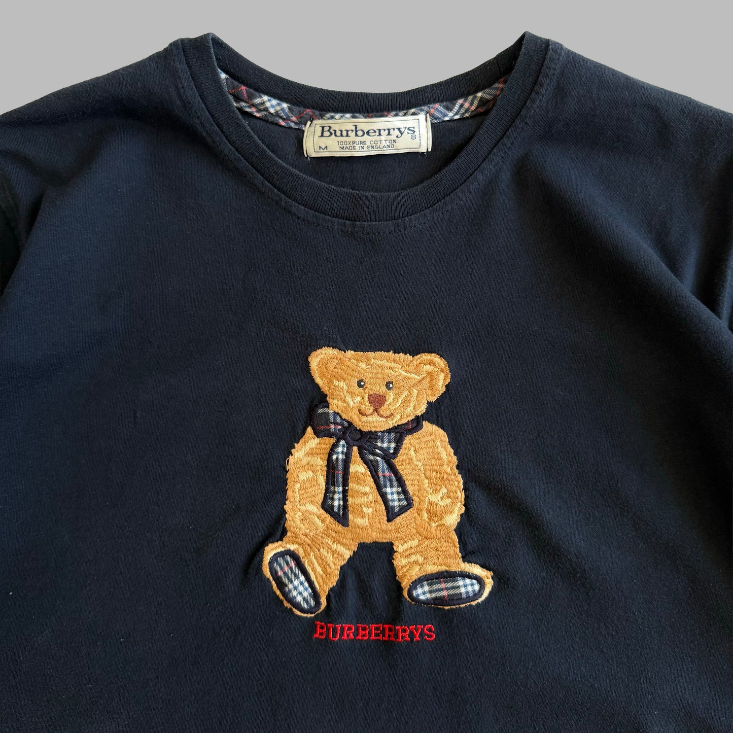 90s Burberry Bear T-Shirt - Medium