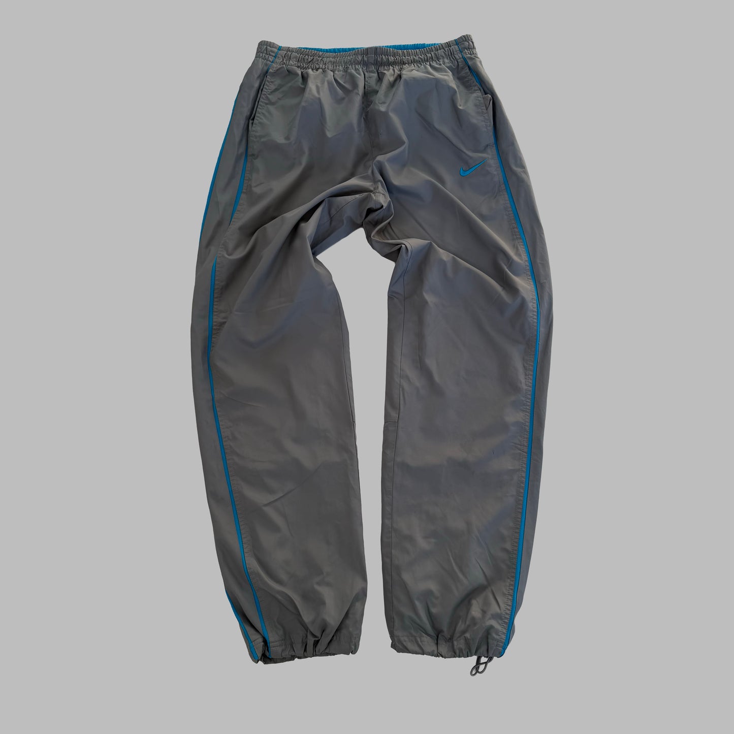 Y2K Nike Baggy Striped Track Pants - M