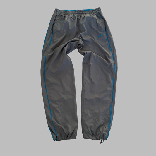 Y2K Nike Baggy Striped Track Pants - M