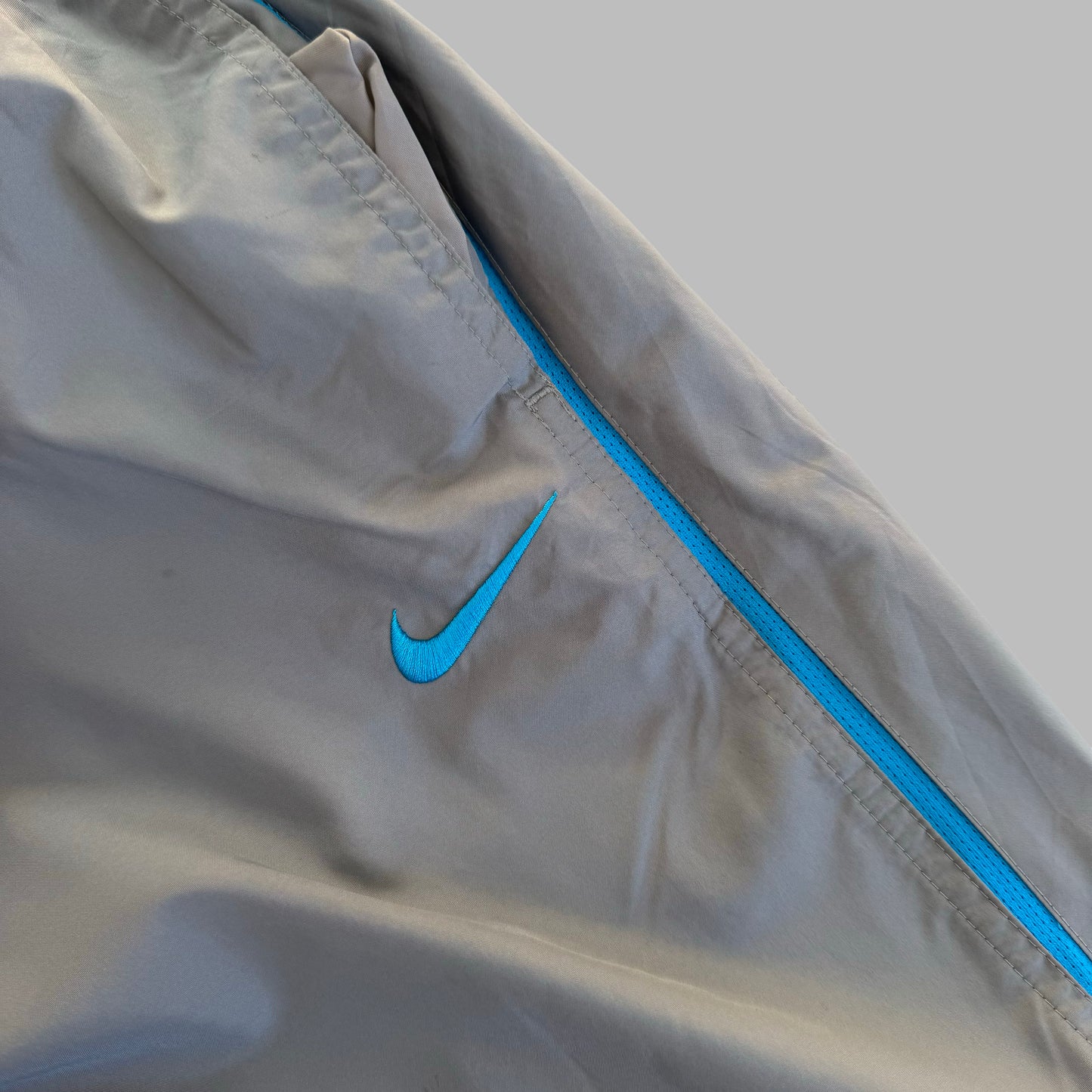 Y2K Nike Baggy Striped Track Pants - M