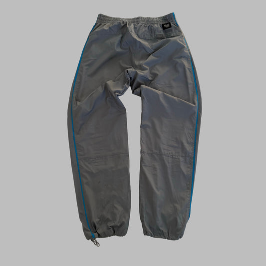 Y2K Nike Baggy Striped Track Pants - M