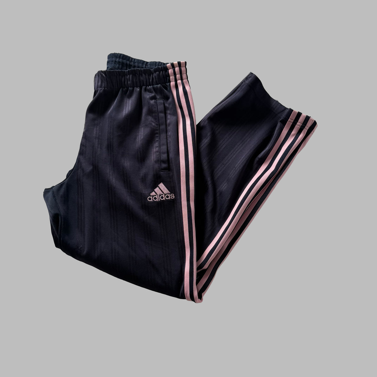 Y2K Adidas Three Stripe Active Track Legs - L