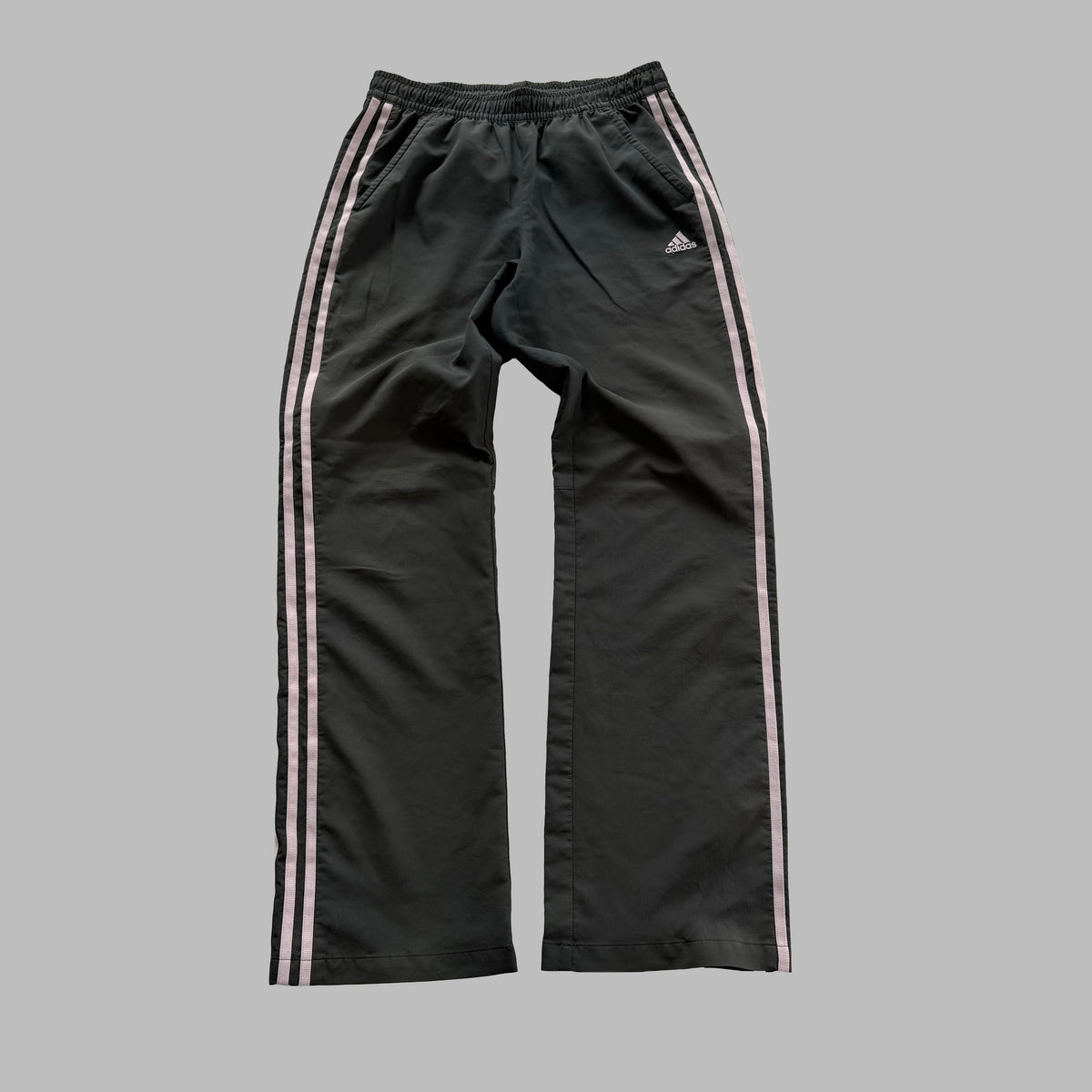 Y2K Adidas Three Stripe Track Pants - S