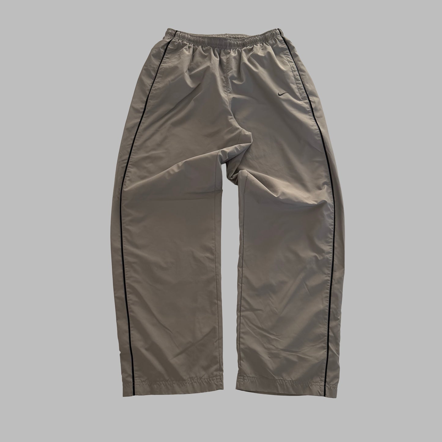 Y2K Nike Wide Led Striped Track Pants - M