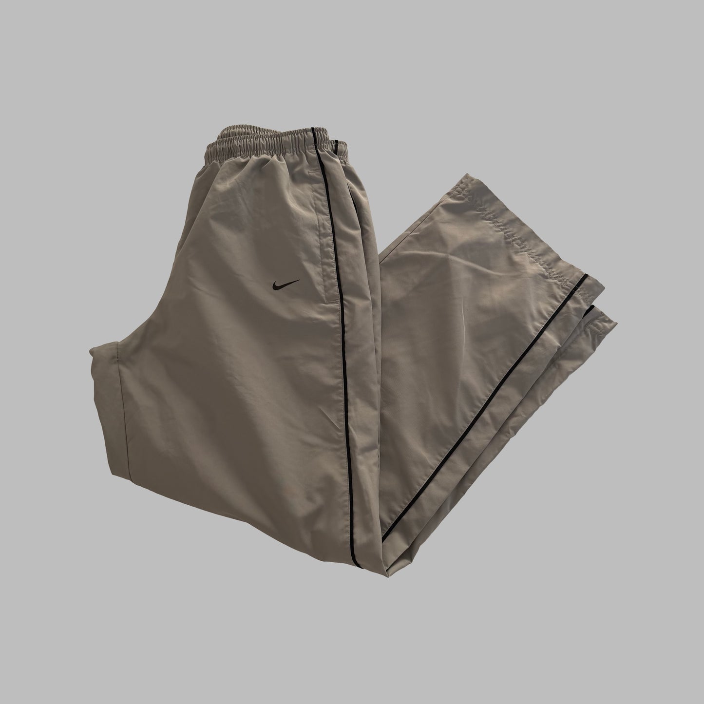 Y2K Nike Wide Led Striped Track Pants - M