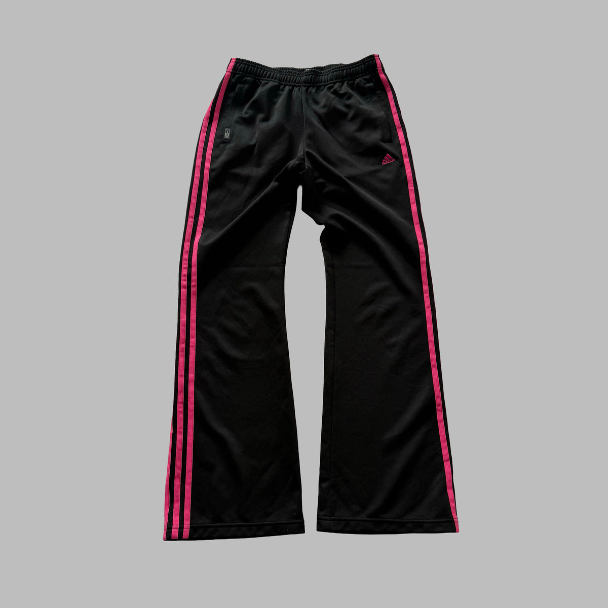 Y2K Adidas Three Stripe Active Track Pants - S