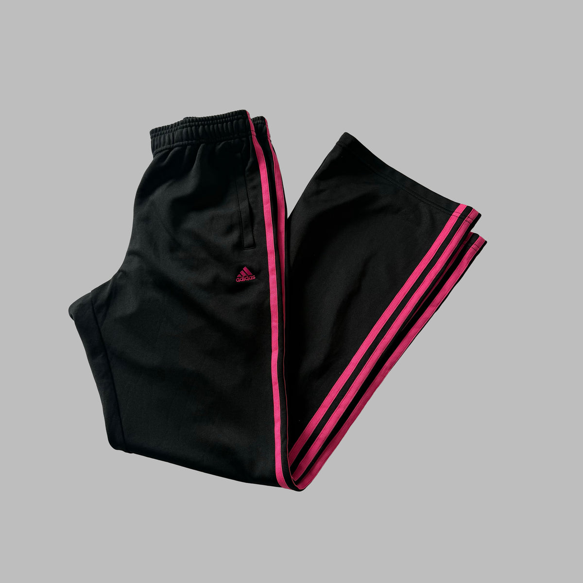 Y2K Adidas Three Stripe Active Track Pants - S