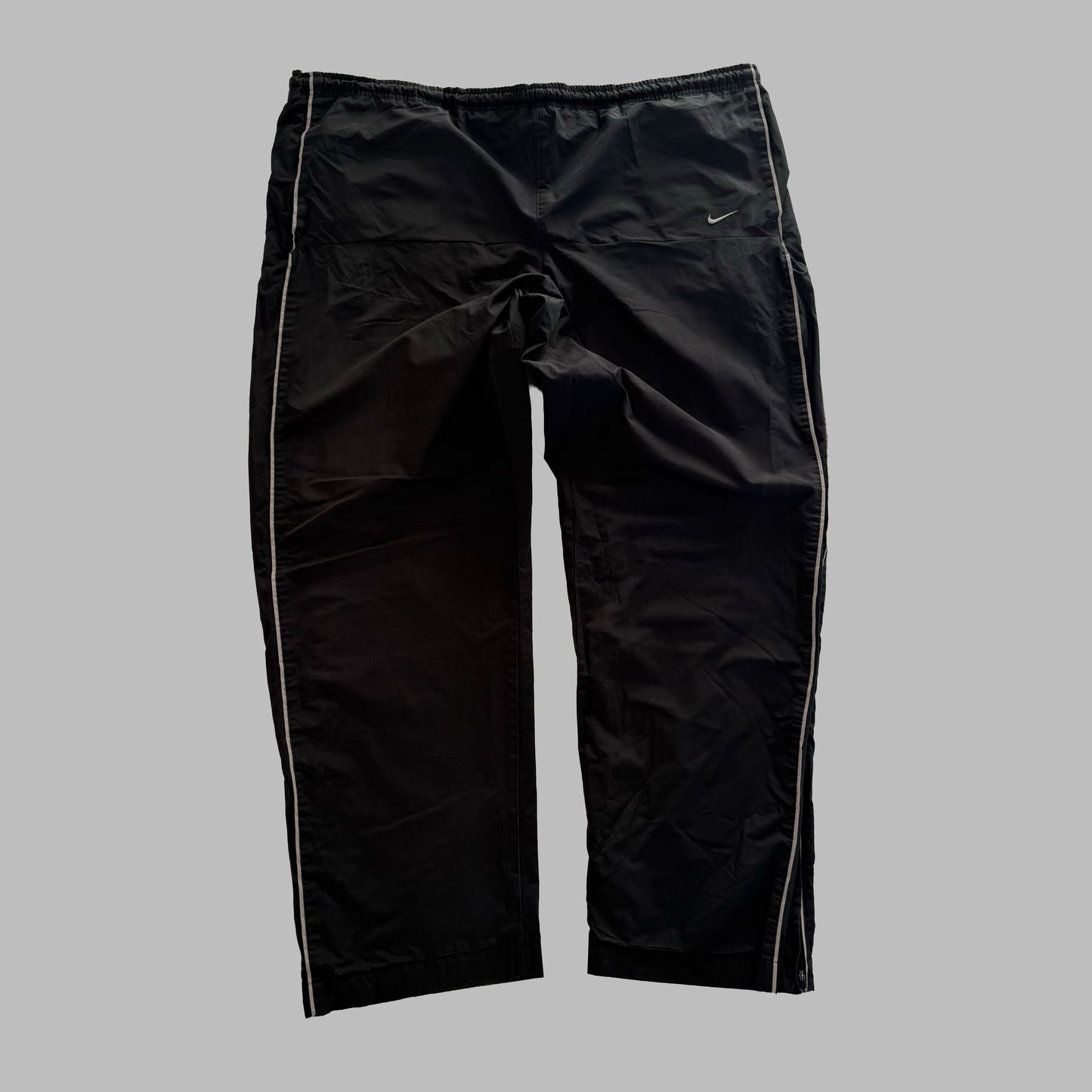 Y2K Nike Wide Leg Striped Spell Out Track Pants - XXL