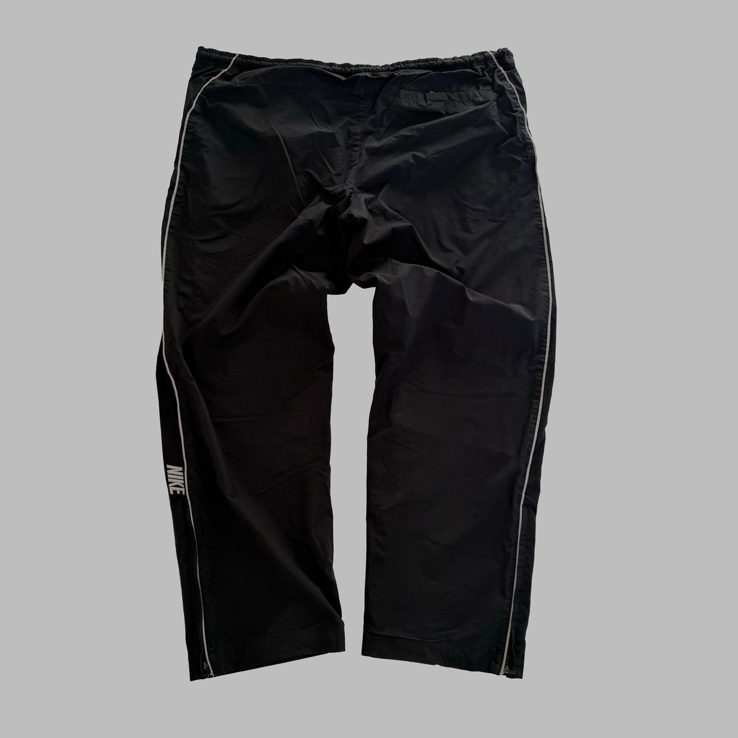 Y2K Nike Wide Leg Striped Spell Out Track Pants - XXL