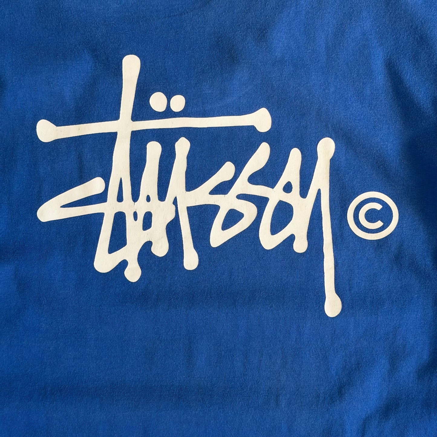 00s Stussy Spell Out T-Shirt - Medium